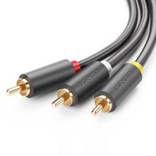 uGreen AV105 3x RCA, Cinch- 3x RCA, Cinch, kábel, 1.5m, fekete (10524 ) kábel és adapter