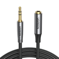 uGreen AV190 AUX 3.5mm jack audió hosszabbító kábel, 2m (fekete) kábel és adapter