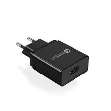 uGreen CD122 adapter 18W QC 3.0 USB fekete (70273) (UG70273) mobiltelefon kellék