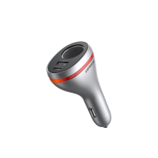 uGreen CD204 autós töltő, USB, USB-C, 84W, szürke (60712) (UG60712) mobiltelefon kellék