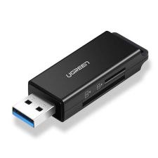 uGreen CM104 SD / microSD USB 3.0 memóriakártya-olvasó (fekete) kártyaolvasó