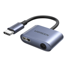 uGreen CM231 Audioadapter USB-C - mini jack 3.5mm (szürke) kábel és adapter