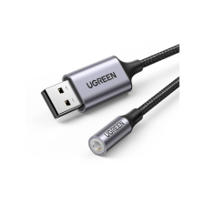 uGreen CM477 USB-mini Jack 3.5 mm AUX audioadapter szürke (30757) (UG30757) kábel és adapter
