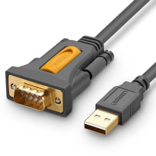 uGreen CR104 USB-RS-232 kábel, 1,5 m fekete (20211) (UG20211) kábel és adapter