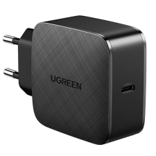 uGreen Fast Charger EU UGREEN, USB-C 65W, GaN, PD 3.0 (black) mobiltelefon kellék