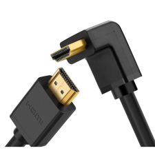 uGreen HD103 HDMI- HDMI kábel, 90 fok, 4K, 1m, fekete (10172) (UG10172) kábel és adapter
