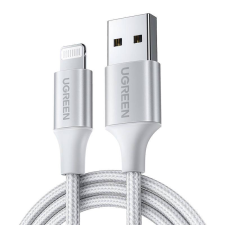 uGreen Lightning kábel USB UGREEN 2.4A US199, 2m (ezüst) kábel és adapter
