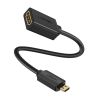 uGreen Micro HDMI-HDMI adapter 20cm fekete (20134B) (20134B)
