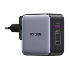 uGreen Nexode 2x USB-C, 1x USB-A hálózati töltő 65W (90409) mobiltelefon kellék