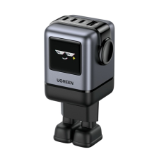 uGreen Nexode RG (Robot GaN) 100W USB/3xUSB-C fekete hálózati töltő (45515B) egér