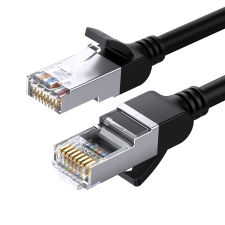 uGreen NW101 Ethernet CAT6 U/UTP kábel 0.5m - fekete kábel és adapter