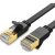 uGreen NW106 Ethernet RJ45 lapos hálózati kábel, Cat.7, STP, 0,5 m (fekete) (UGR431BLK)