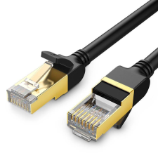 uGreen NW107 Ethernet RJ45 hálózati kábel, Cat.7, STP, 1.5m, fekete (11277) (UG11277) kábel és adapter