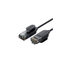 uGreen NW122 Ethernet RJ45, Cat.6A, UTP hálózati kábel, 2m (fekete) kábel és adapter