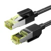 uGreen NW150 fonott hálózati kábel, Ethernet RJ45, Cat.7, F / FTP, 1 m (fekete)