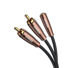 uGreen RCA - Jack kábel 1m (2xRCA apa - 3.5mm Jack apa) (50130) kábel és adapter