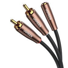 uGreen RCA - Jack kábel 5m (2xRCA apa - 3.5mm Jack anya) (60998) kábel és adapter