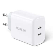 uGreen töltő 2x USB Type C 40W Power Delivery fehér (10343) mobiltelefon kellék