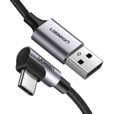 uGreen UGREEN Angled USB-C To USB-A Data Cable Black 2m Black kábel és adapter