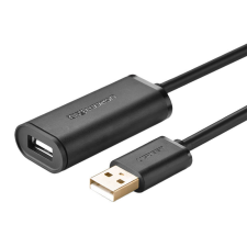 uGreen US121 USB 2.0 hosszabbító kábel, aktív, 5m (fekete) kábel és adapter