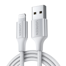 uGreen US199 USB-A - Lightning kábel MFi 2.4A 2m - ezüst kábel és adapter