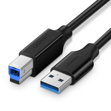 uGreen US210 USB 3.0, AB kábel nyomtatóhoz, 2m, fekete (10372) kábel és adapter