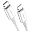 uGreen US264 Type C to Type C Cable, 60W, 2m (white)