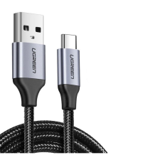 uGreen US288 USB-A apa - USB-C apa 2.0 Adat és töltőkábel - Fekete/Szürke (1m) (60126B) kábel és adapter
