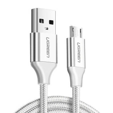 Ugreen US290 60153 USB-A / micro USB kábel, 2.4A, 2m, fehér kábel és adapter