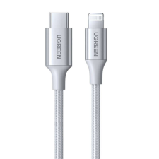 uGreen US304 USB-C - Lightning kábel 3A 1m ezüst (70523) (70523) kábel és adapter