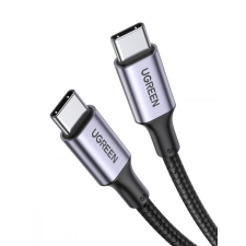 uGreen US316 Type C to Type C Cable, 100W, 1m (fekete) kábel és adapter