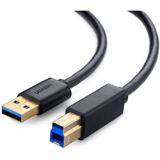 uGreen USB 3.0 A (M) - USB 3.0 B (M) adatkábel fekete 2m kábel és adapter