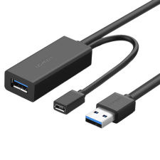 uGreen USB 3.0 Hosszabbító kábel, 10m (fekete) kábel és adapter
