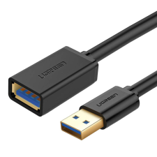 uGreen USB 3.0 hosszabbító kábel, 2 m (fekete) kábel és adapter
