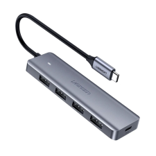 uGreen USB Type C HUB - 4x USB 3.2 Gen 1USB-C tápcsatlakozó szürke (CM219 70336) mobiltelefon kellék