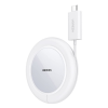 uGreen vezeték nélküli töltő (5V / 2A, 15W, gyorstöltés támogatás, 100cm, felcsévélhető kábel, MagSafe) FEHÉR