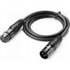 uGreen XLR male/famale cable 2m Black (20710B)