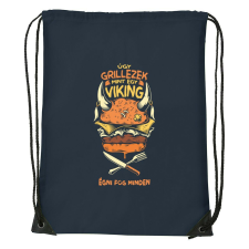 Úgy grillezek mint egy viking - Sport táska navy kék tornazsák