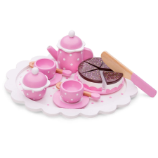 Új Classic Toys teáskészlet tálcával, tarka, MGC konyhakészlet