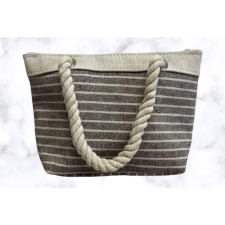  ÚJ! Strandtáska ZAYA, bézs-taupe lakástextília