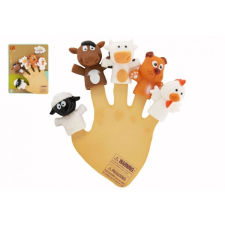 Ujjbáb háziállatok gumi 5cm játékfigura