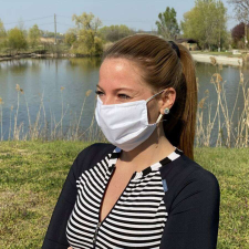  Újrahasználható 2 rétegű Egészségügyi Textil Szájmaszk Redős kialakítással tisztító- és takarítószer, higiénia