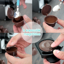  Újratölthető kávékapszula szett, 5 darabos utántölthető kapszula készlet konyhai eszköz