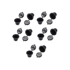  Újratölthető műanyag kávé kapszula, Nespresso kávégépekhez 10db fekete színben kisháztartási gépek kiegészítői