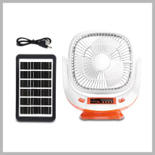 Újratölthető Napelemes Ventilátor Hangszóróval EP-008 ventilátor