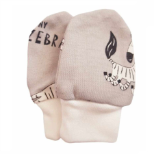 Újszülött karmolás elleni kesztyű - Zebra Szürke gyerek kesztyű