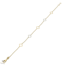 Újvilág Kollekció Arany lóhere karlánc 19 cm - 129-L330BR-CL-KL karkötő