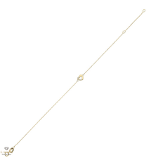 Újvilág Kollekció Arany szív karlánc 20 cm - 07S115-2 karkötő