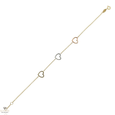 Újvilág Kollekció Arany többszínű karlánc 19 cm - 208-CL035-TRI karkötő