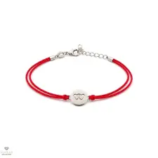 Újvilág Kollekció Ezüst dupla szív karkötő 19 cm - 07198-12 karkötő